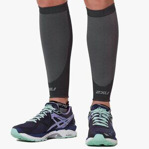 2XU - COMPRESSION PERFORMANCE RUN SLEEVE - UNISEX TITANIUM /BLACK SIZE XL NWT
